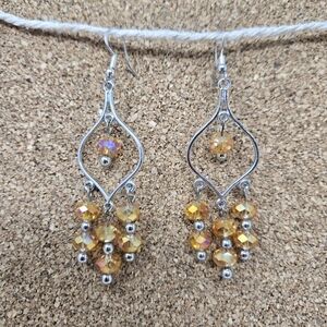 Chic Silver and Gold Dangle Earrings